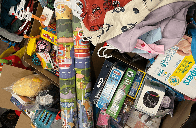 Women's Habitat Be a Santa donation drive.